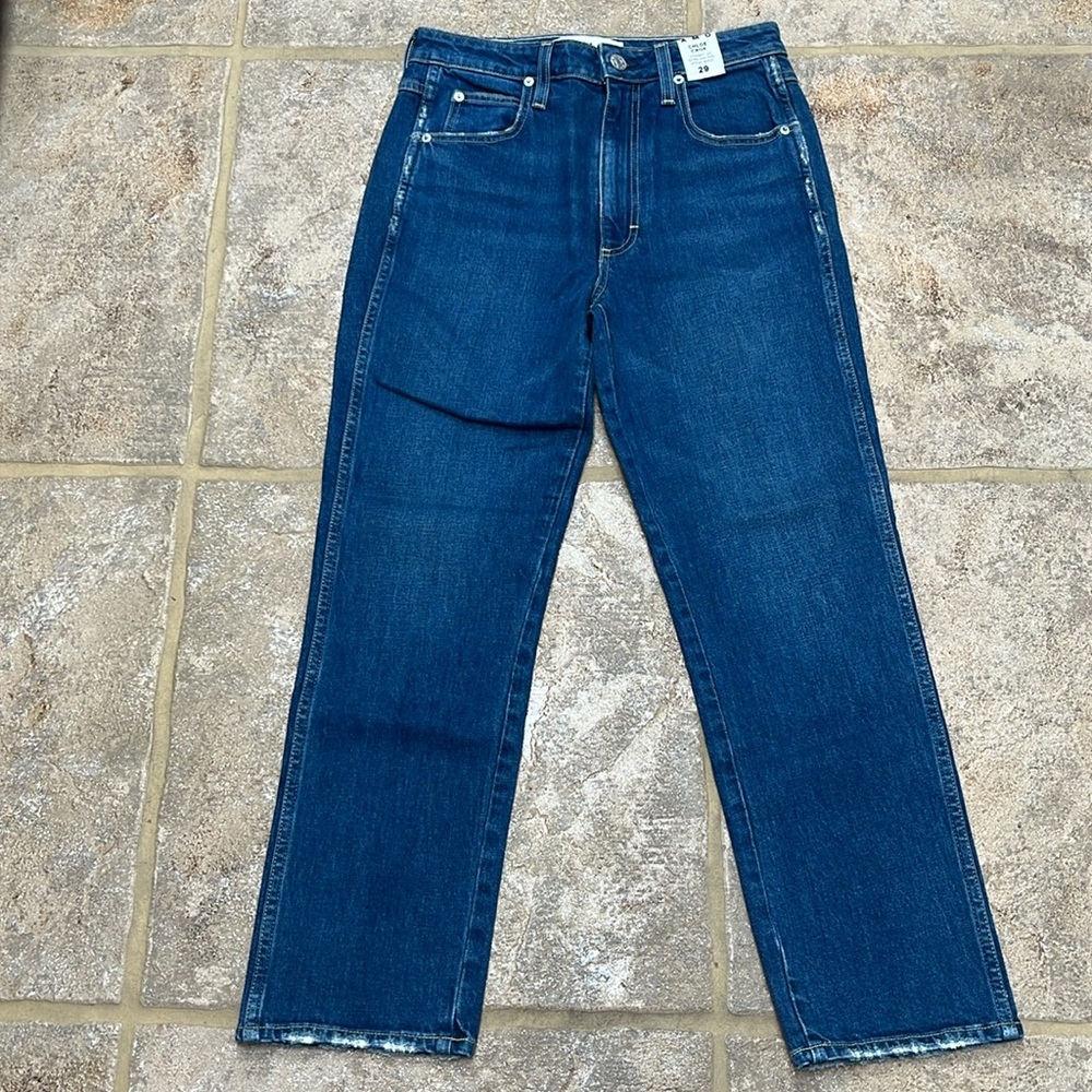AMO Chloe Straight Leg Crop Jeans in Affection 29 - Picture 3 of 4